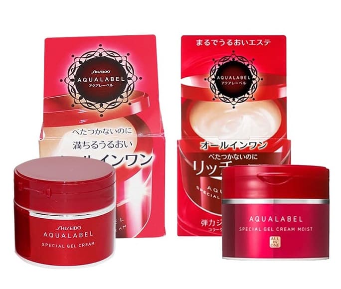 Kem dưỡng ẩm cho da mặt khô Shiseido Aqualabel Gel Cream