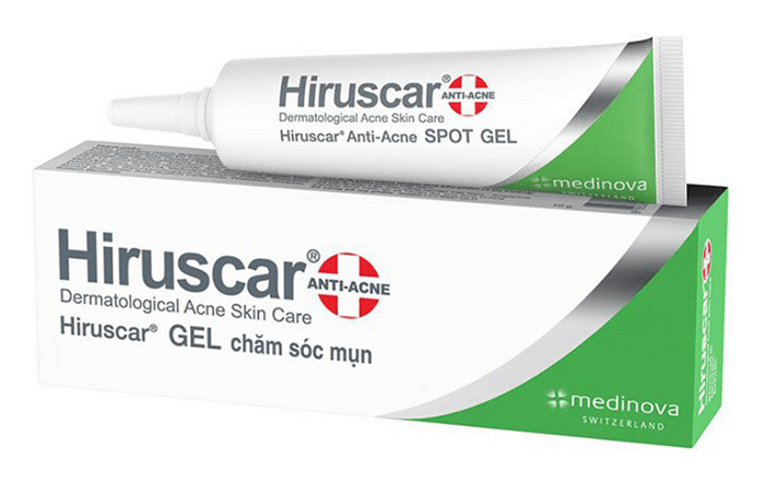 Kem trị mụn đầu đen Hiruscar Anti Acne Spot Gel+