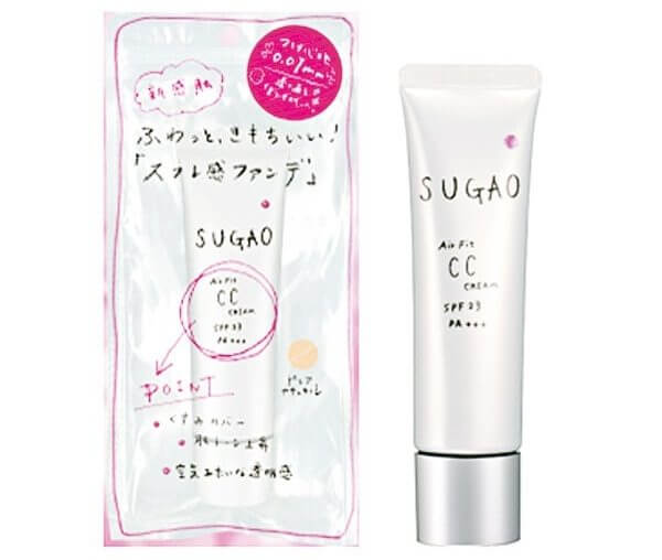 Kem Nền Sugao Air Fit CC Cream Pure Natural phù hợp với da dầu