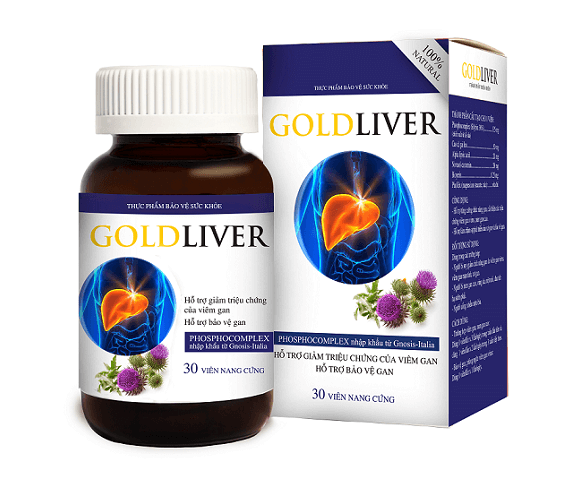 Sản phẩm viên uống goldLiver với thành phần từ thiên nhiên giúp hạ men gan và bảo vệ hiệu quả