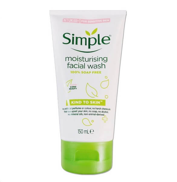Sữa rửa mặt cho da khô Simple Kind To Skin Moisturising Facial Wash