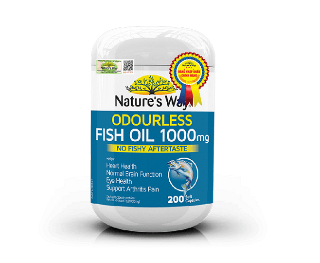 Viên uống bổ mắt Nature’s Way Odourless Fish Oil